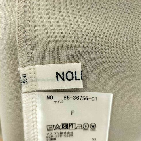 ノーリーズ NOLLEY’S カットジョーゼット ウエスト絞り ノースリーブワンピース レディース FREE