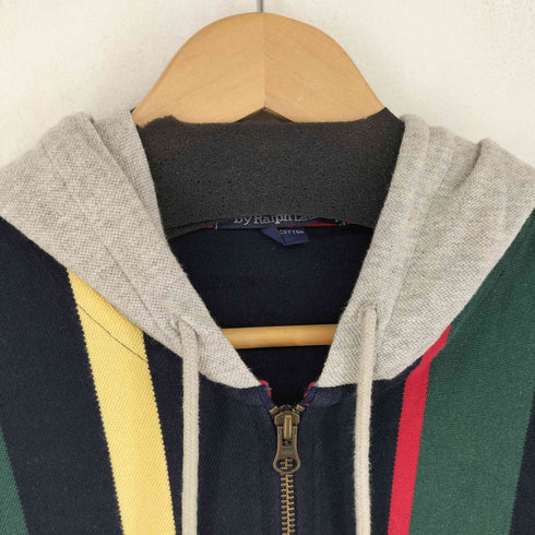 ポロバイラルフローレン Polo by RALPH LAUREN スリランカ製 マルチストライプハーフジップパーカー メンズ JPN:L