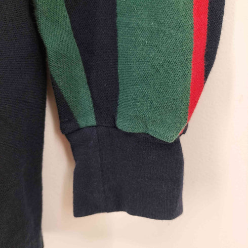 ポロバイラルフローレン Polo by RALPH LAUREN スリランカ製 マルチストライプハーフジップパーカー メンズ JPN:L