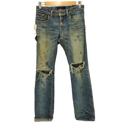アンダーカバー UNDERCOVER T期 クラッシュ加工デニムパンツ メンズ 2