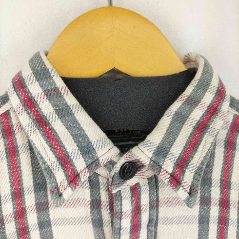 ダブルアールエルラルフローレン RRL RALPH LAUREN 90s 三ツ星タグ タータンチェックネルシャツ メンズ JPN:S