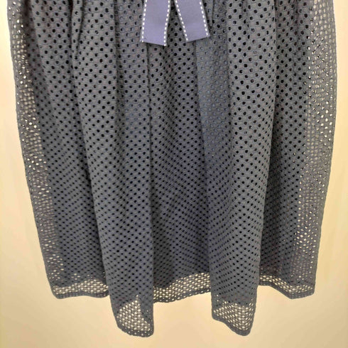 エムズグレイシー Ms GRACY 切替カットワークリボンワンピース レディース 40