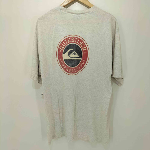 クイックシルバー Quiksilver 80-90s 両面ロゴプリント クルーネック Tシャツ メンズ