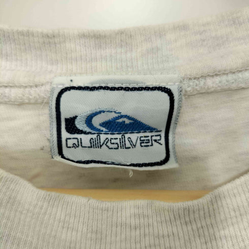 クイックシルバー Quiksilver 80-90s 両面ロゴプリント クルーネック Tシャツ メンズ