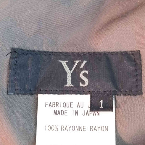 ワイズ Ys 18SS レーヨンギャバジン ワイドアンクルパンツ レディース JPN:1