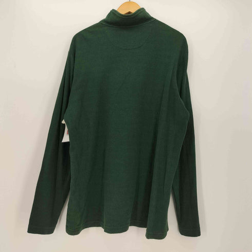 チャップス CHAPS ヘリンボーン柄 ロゴ刺繍 ハイネック ハーフジップ L/S Tシャツ メンズ JPN:L