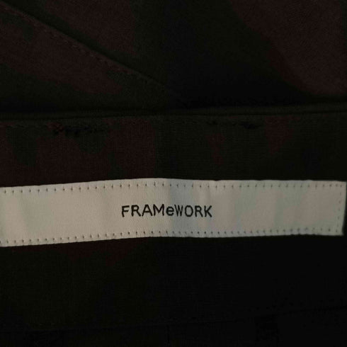 フレームワーク FRAMeWORK 24SS フレームワーク撥水強撚ポリエステルラップワイドパンツ レディース JPN:40