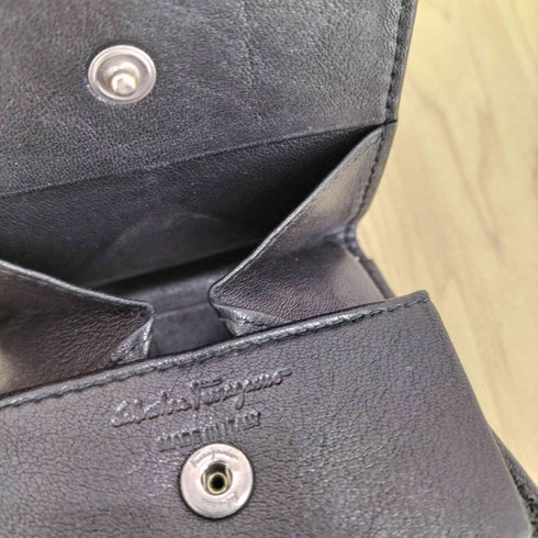 サルヴァトーレフェラガモ Salvatore Ferragamo ガンチーニ レザーコインケース メンズ
