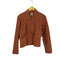 70s natural comfort ジップアップ 4Pパキスタンレザージャケット棒TALON メンズ US:40