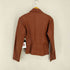 70s natural comfort ジップアップ 4Pパキスタンレザージャケット棒TALON メンズ US:40