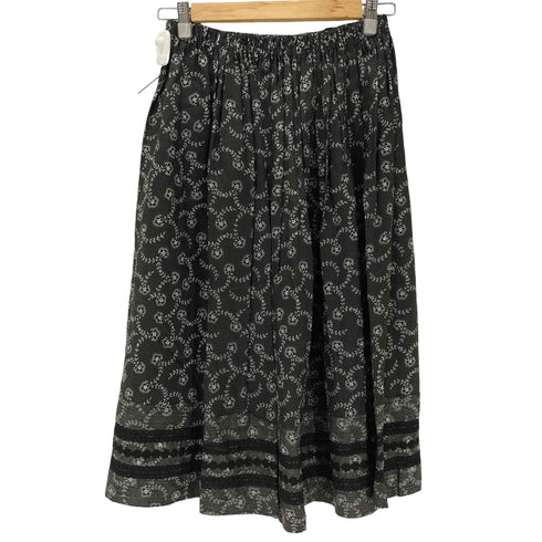 トリココムデギャルソン tricot COMME des GARCONS 花柄 フレアスカート レディース