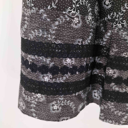 トリココムデギャルソン tricot COMME des GARCONS 花柄 フレアスカート レディース