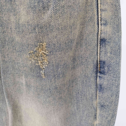 BLACKUP WASHED DENIM PANTS ウォッシュドバギーデニムパンツ Y2K ダメージド レディース ONE SIZE