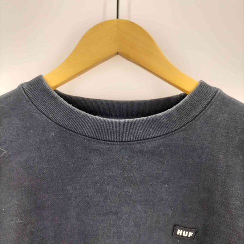 ハフ HUF ミニボックスロゴ刺繍 クルーネックスウェット メンズ JPN:S