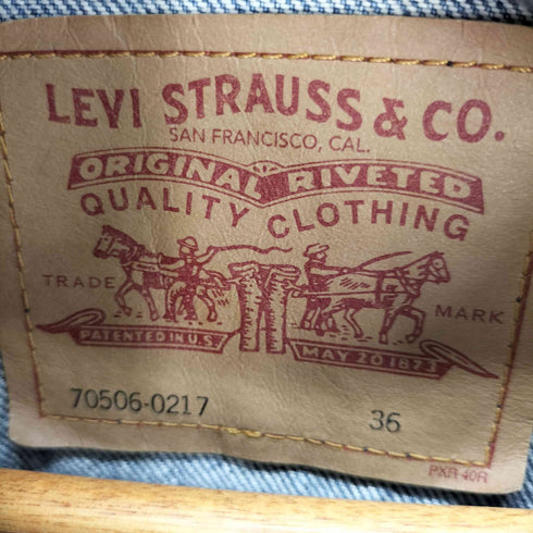 リーバイス Levis 90S 70506-0217 USA製 トラッカージャケット デニムジャケット ボタン裏527 メンズ US:36