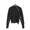 ジョンローレンスサリバン JOHN LAWRENCE SULLIVAN ジップクルーネックセーター ダイアゴナル ZIPPED CN KNIT SWEATER 斜めジップ メンズ JPN:S