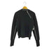 ジョンローレンスサリバン JOHN LAWRENCE SULLIVAN ジップクルーネックセーター ダイアゴナル ZIPPED CN KNIT SWEATER 斜めジップ メンズ JPN:S
