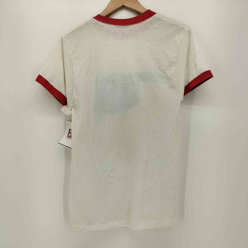 80S USA製 7th Annual Dolksmarch プリント S/S リンガーTシャツ メンズ