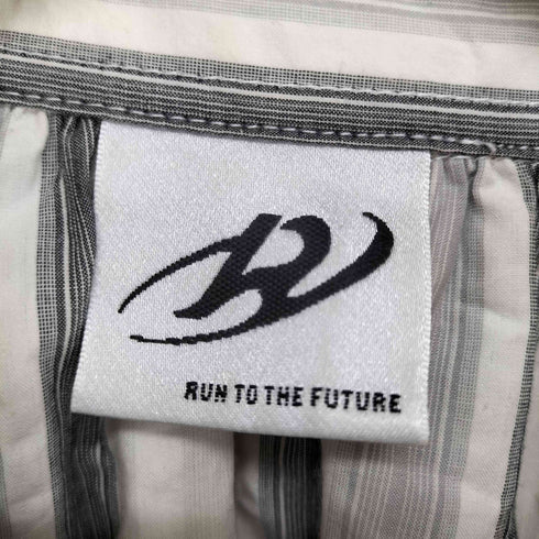 RUN TO THE FUTURE ストライプシャツブルゾン レディース