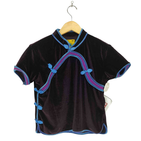 ユニフ UNIF ベロアチャイナブラウス レディース JPN:L