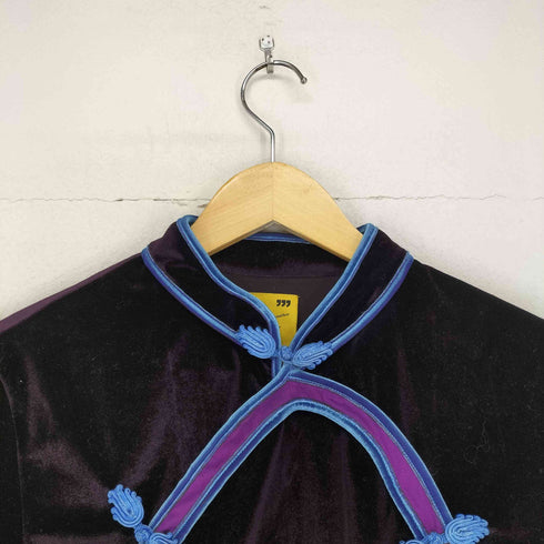 ユニフ UNIF ベロアチャイナブラウス レディース JPN:L