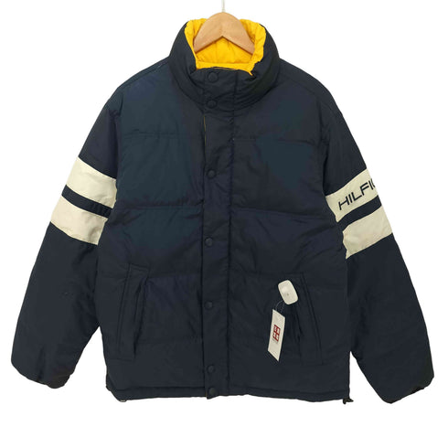 トミーヒルフィガー TOMMY HILFIGER 袖ロゴ リバーシブルダウンジャケット メンズ import:M
