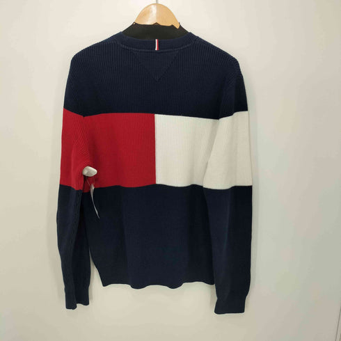 トミーヒルフィガー TOMMY HILFIGER ビッグロゴ コットンニットセーター メンズ import:M