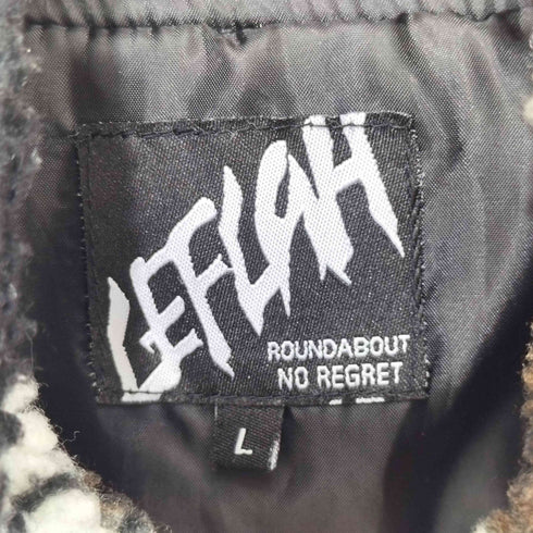 レフラー Leflah フラワー柄 ボアフリースジャケット メンズ JPN:L