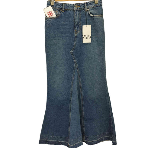 ザラ ZARA ロング デニムスカート レディース XS