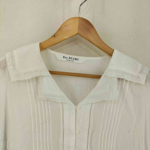 レイビームス Ray BEAMS レースセーラーカラーシャツ レディース