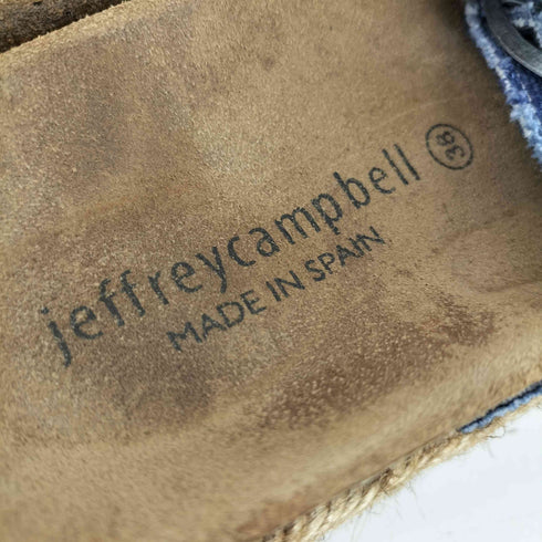 ジェフリーキャンベル Jeffrey Campbell ジュートデニムサンダル レディース JPN:38