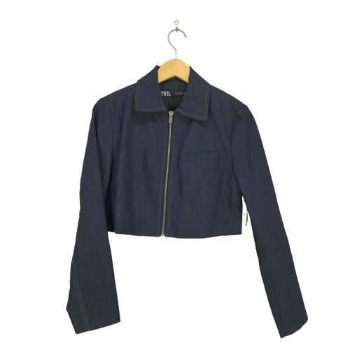 ザラ ZARA CHAQUETA CORTA PESPUNTES CONTRASTE レディース JPN:S