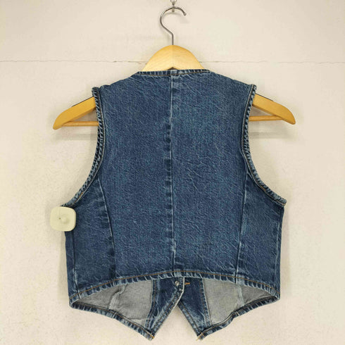 ザラ ZARA DENIM CROPPED WAISTCOAT レディース JPN:S