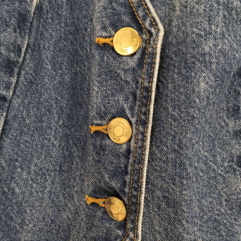 ザラ ZARA DENIM CROPPED WAISTCOAT レディース JPN:S