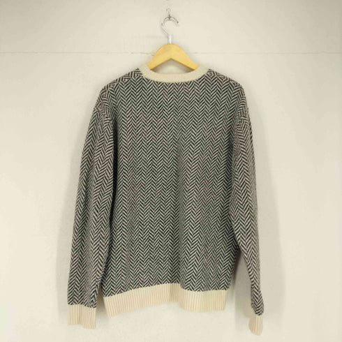 ロッソ ROSSO URBAN RESEARCH ヘリンボーン柄クルーネックニット メンズ JPN:L