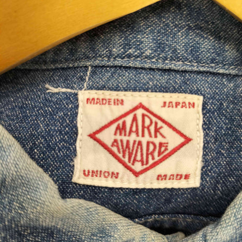 マーカウェア markaware 隠しボタンダウン デニムシャツ メンズ 1
