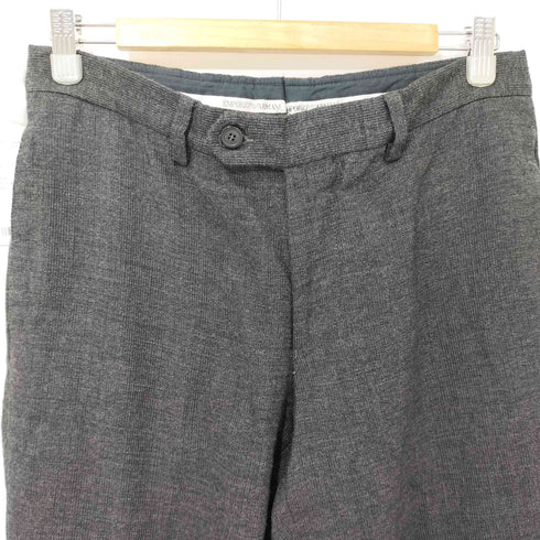 エンポリオアルマーニ EMPORIO ARMANI センタープレス ウールパンツ メンズ 48