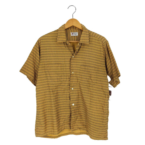MACAFIELD 総柄 開襟オープンカラーシャツ メンズ import:M
