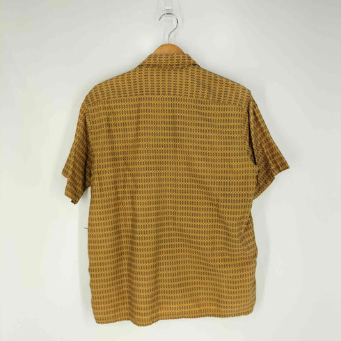 MACAFIELD 総柄 開襟オープンカラーシャツ メンズ import:M