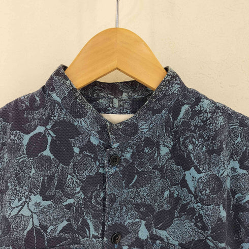 アクネ Acne バンドカラー ボタニカル柄S/Sシャツ メンズ EUR:48