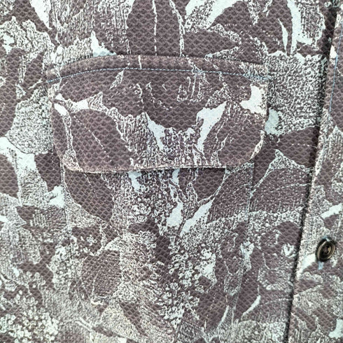 アクネ Acne バンドカラー ボタニカル柄S/Sシャツ メンズ EUR:48