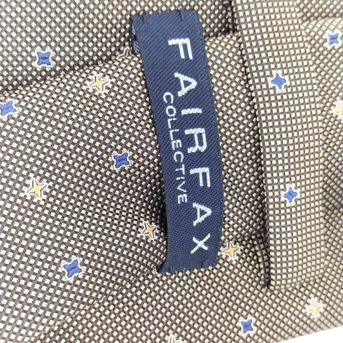 フェアファックス FAIRFAX 十字小紋柄 シルクネクタイ メンズ