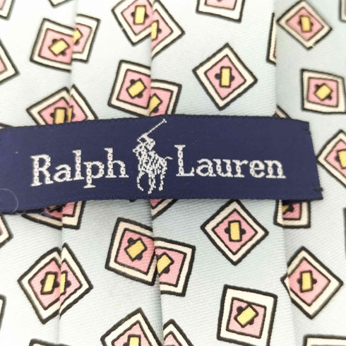 ラルフローレン RALPH LAUREN 総柄 シルクネクタイ メンズ