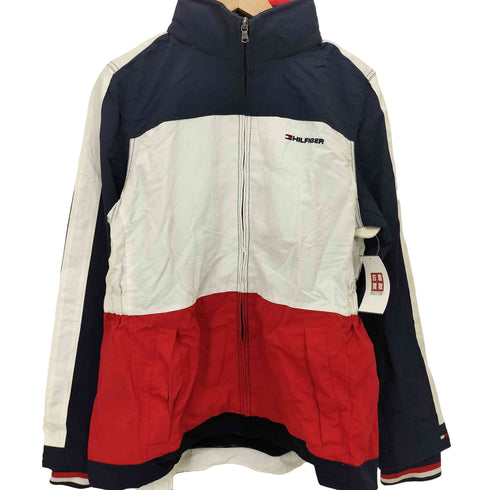 トミーヒルフィガー TOMMY HILFIGER 裏地メッシュ トリコカラーナイロンジャケット メンズ JPN:L