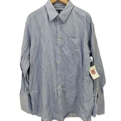 トミーヒルフィガー TOMMY HILFIGER ストライプレギュラーカラーシャツ メンズ JPN:XL