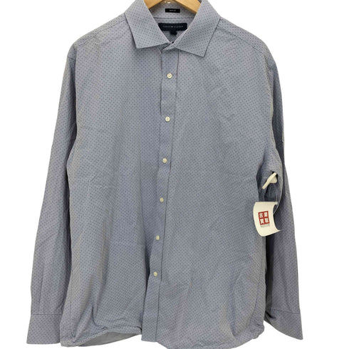 トミーヒルフィガー TOMMY HILFIGER SLIM FIT ドット柄コットンシャツ メンズ JPN:L