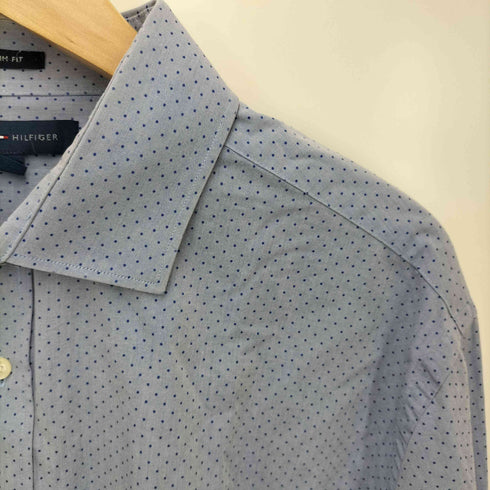 トミーヒルフィガー TOMMY HILFIGER SLIM FIT ドット柄コットンシャツ メンズ JPN:L