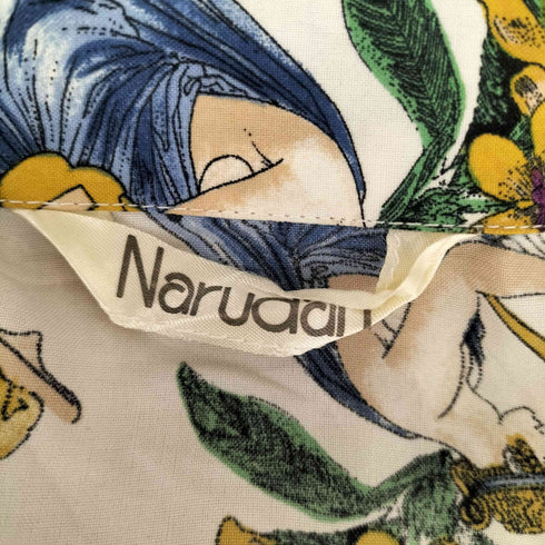 NARUDAN 総柄開襟シャツ レディース