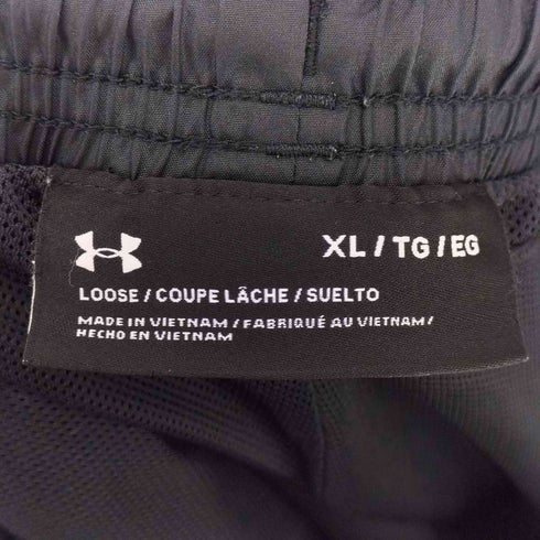 アンダーアーマー UNDER ARMOUR LOOSE COUPE LACHE SUELTO メッシュ切替 ナイロンパンツ 裾ドローコード メンズ JPN:XL