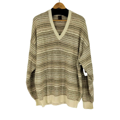 ツンドラ tundra MADE IN CANADA Vネックコットンニット メンズ import:XL
